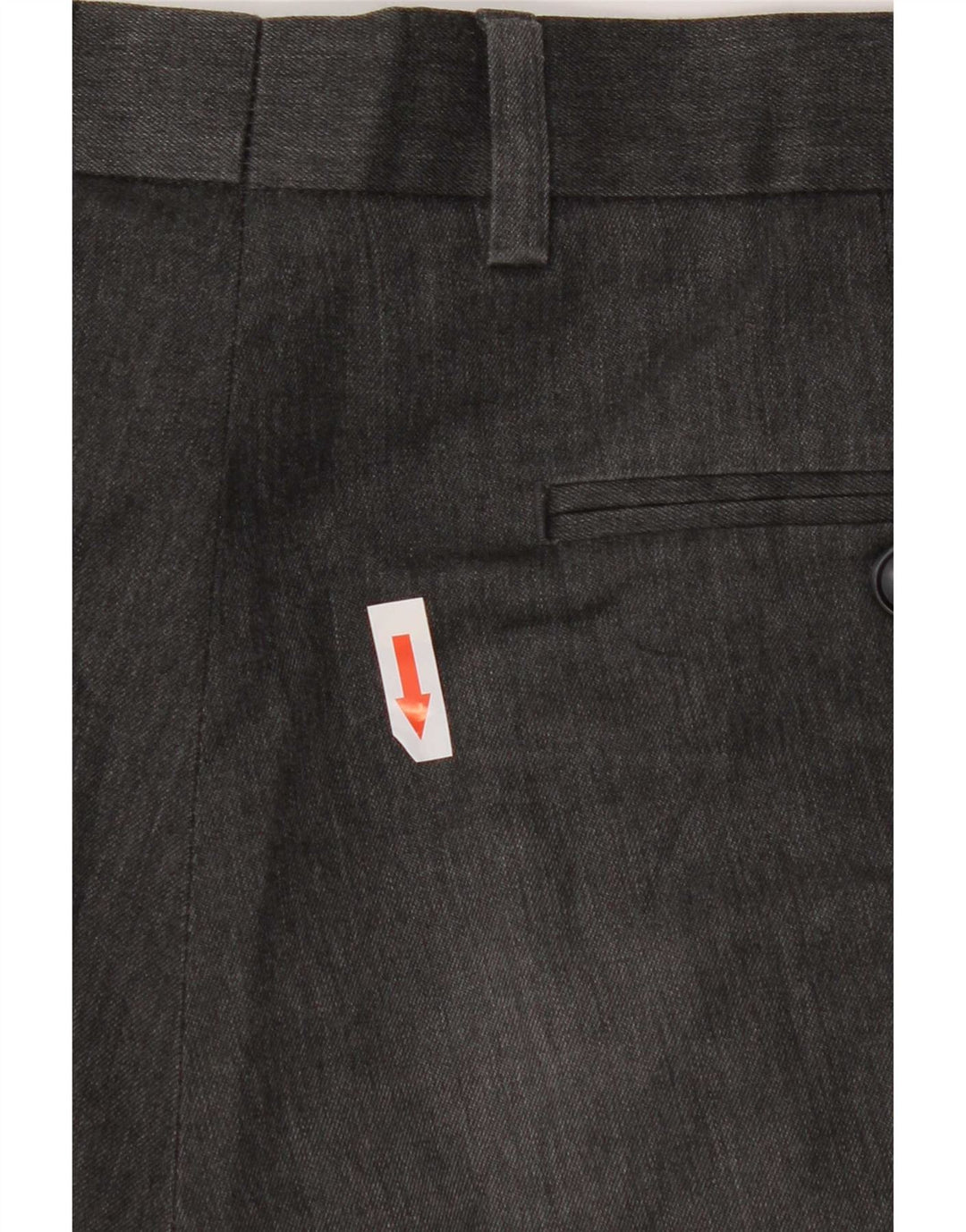 Pantaloni chino dritti da uomo Marks & Spencer W34 L31 poliestere grigio
