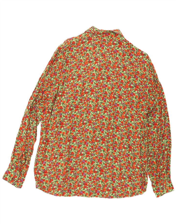 Camicia da uomo Columbus grande floreale multicolore