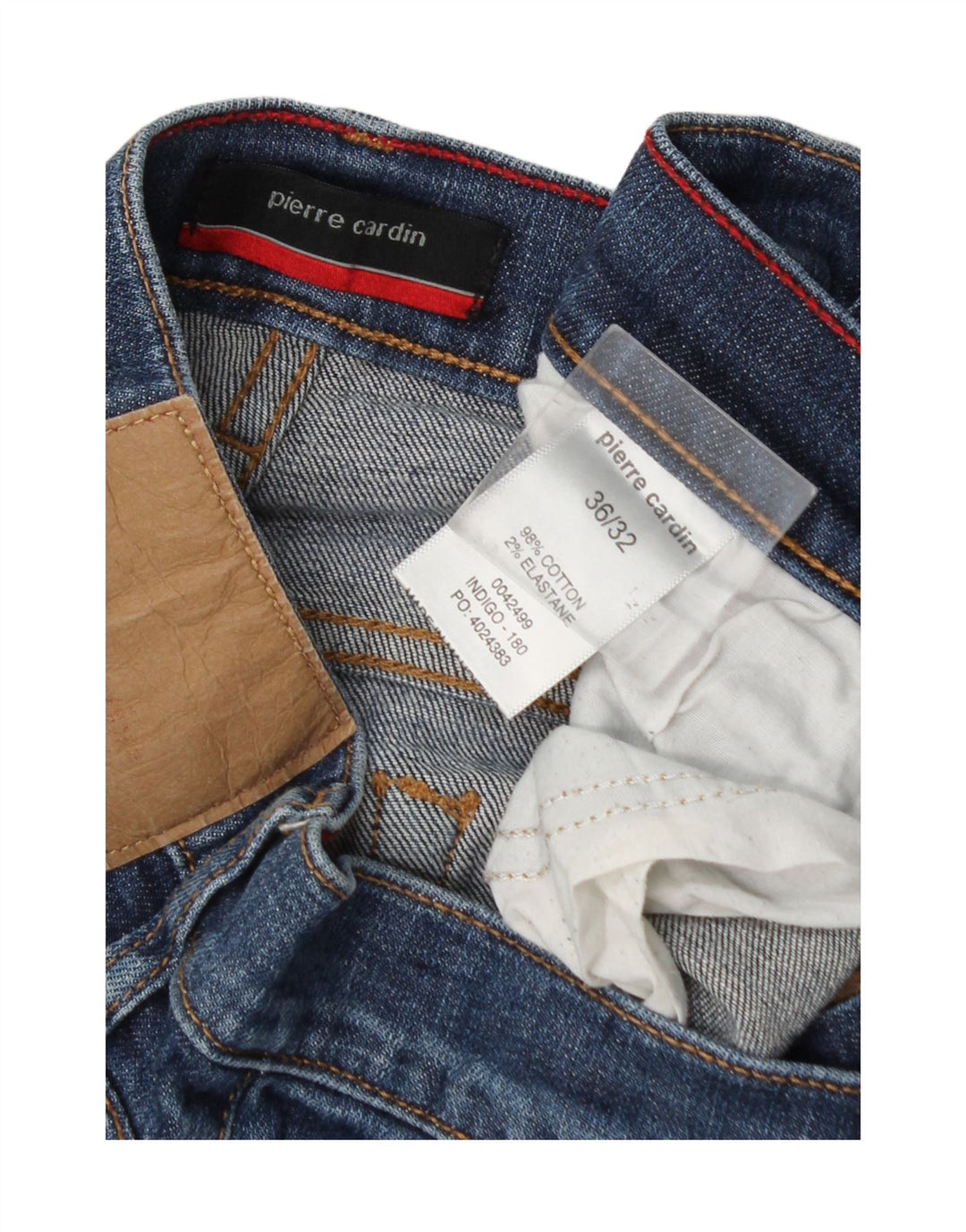 Jeans slim da uomo Pierre Cardin W36 L32 cotone blu