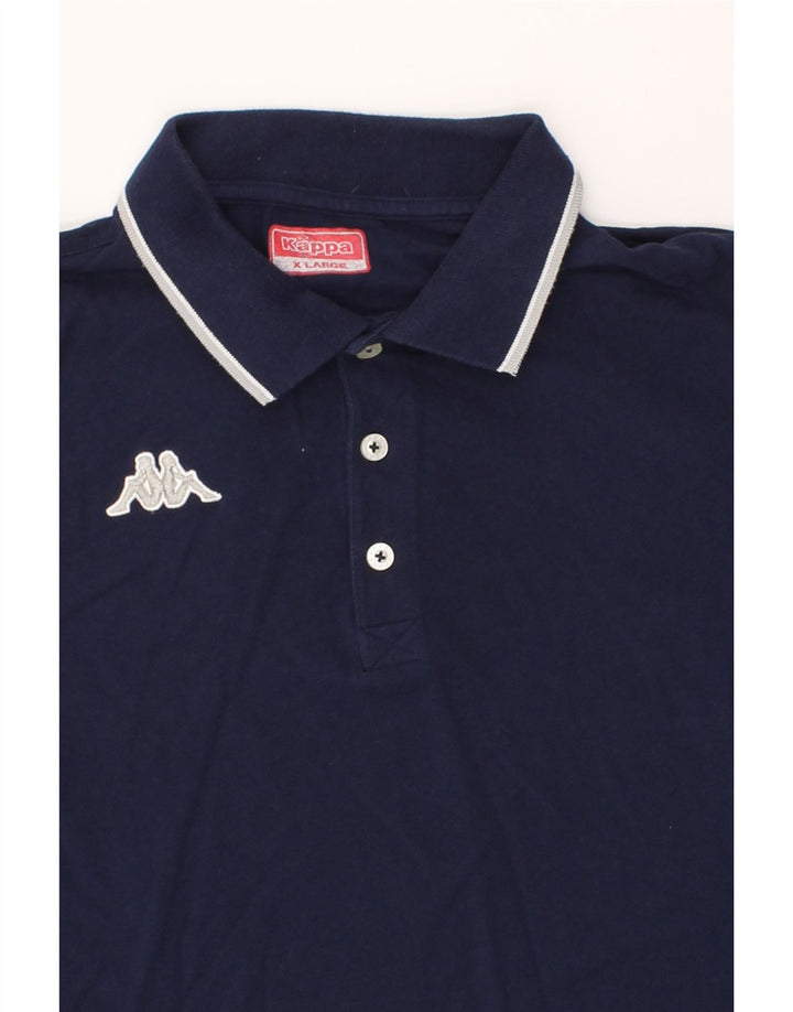 KAPPA Mens Polo Shirt XL Navy Blue Cotton Vintage Kappa and Second-Hand Kappa from Messina Hembry 