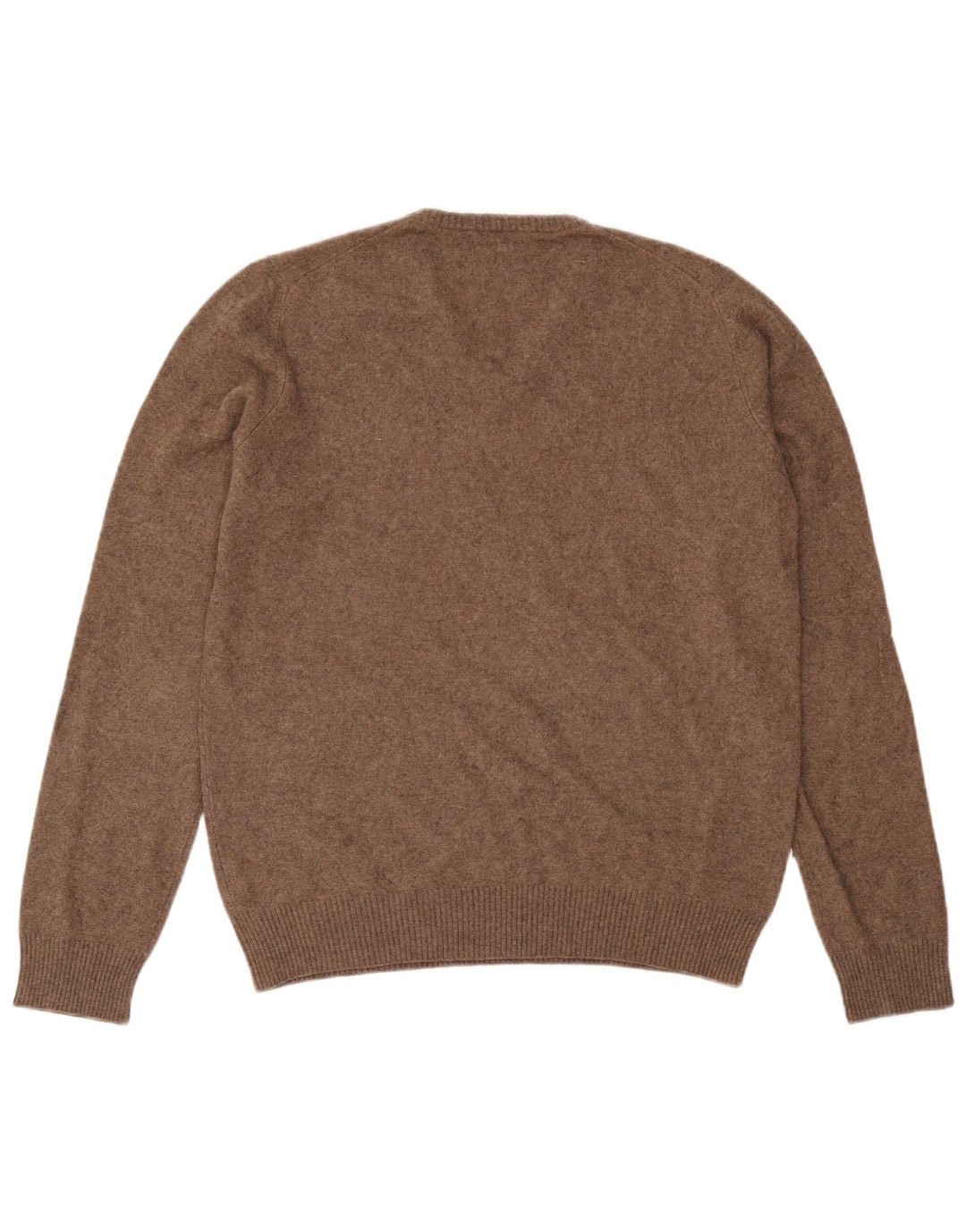 Maglione maglione con scollo a V da donna Sisley UK 18 XL Marrone