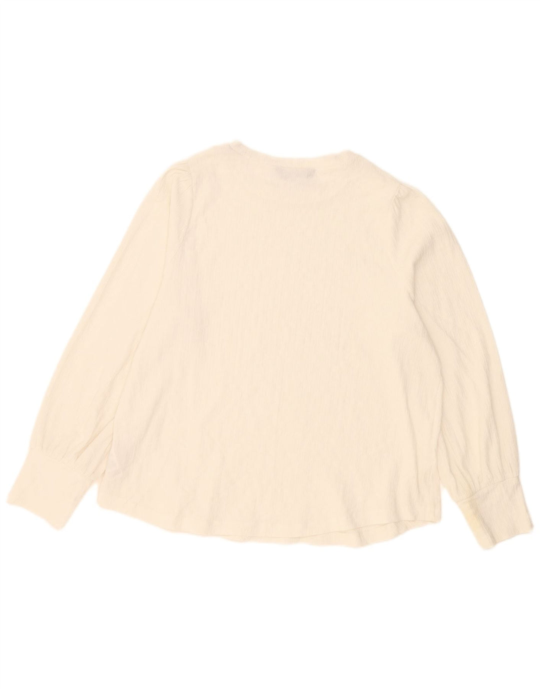 Camicetta a maniche lunghe da donna Marks & Spencer UK 16 grande bianco sporco