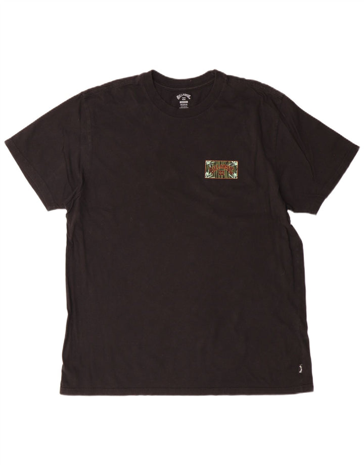 T-shirt grafica da uomo Billabong Top grande in cotone nero