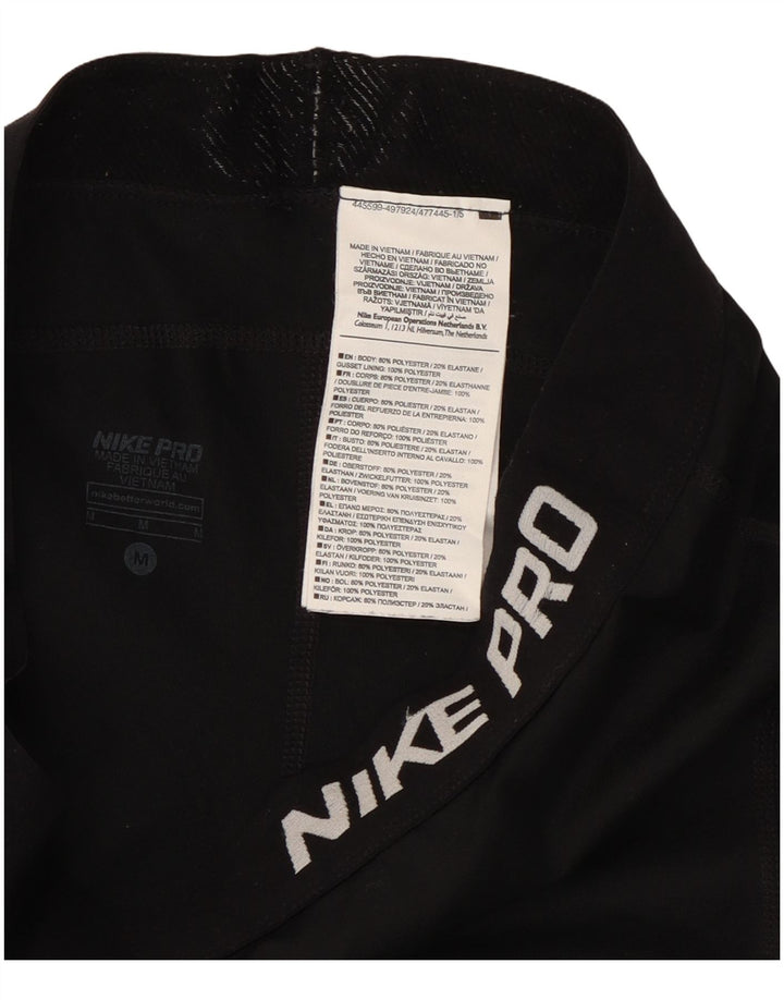 Leggings Nike Dri Fit Graphic Capri da donna UK 12 medio nero poliestere