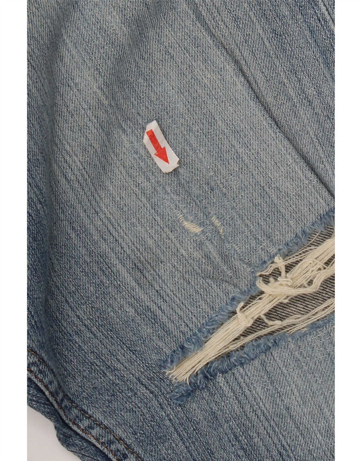 Levi's Uomo 514 Jeans dritti slim effetto consumato W33 L30 cotone blu