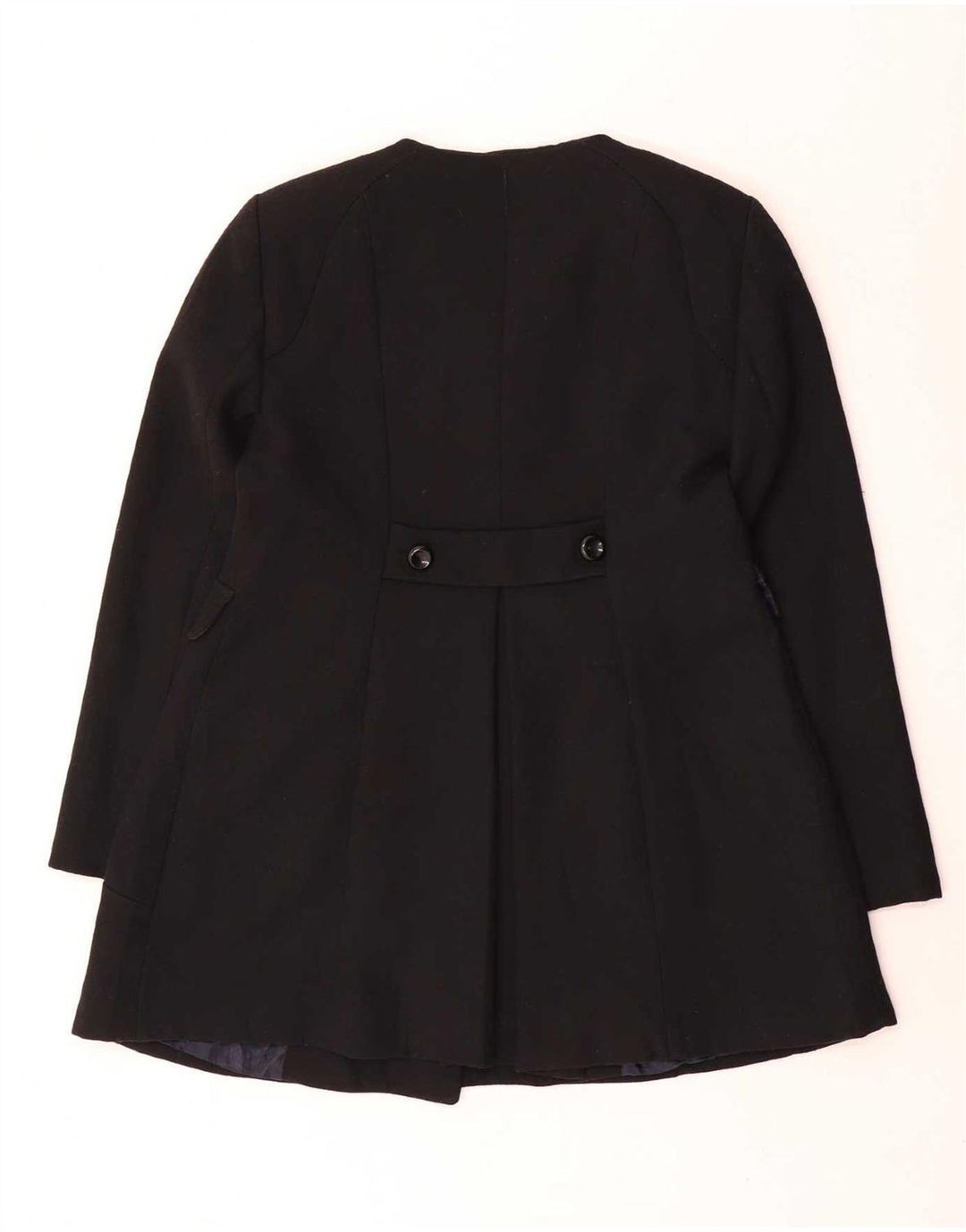 Cappotto doppiopetto da donna Zara UK 18 XL Nero