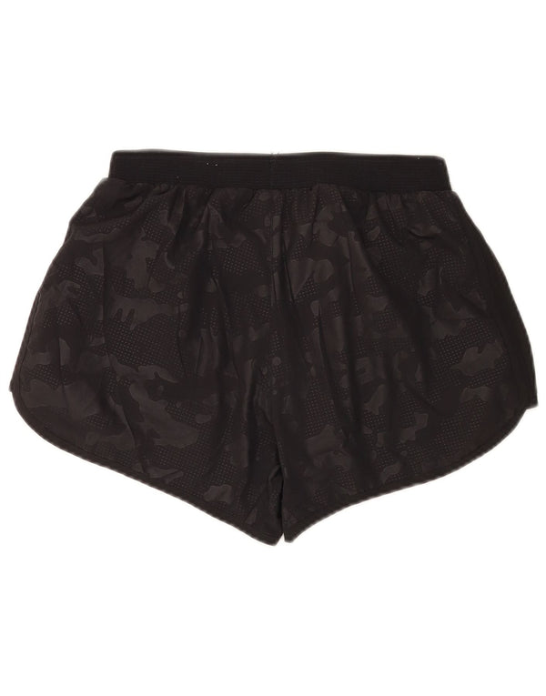 Pantaloncini sportivi Adidas da corsa da donna con grafica UK 8 Small Black Camouflage