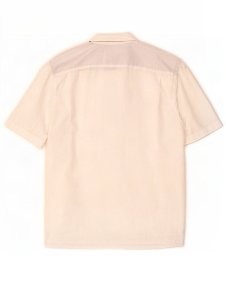 Camicia a maniche corte da uomo Wrangler grande in cotone bianco