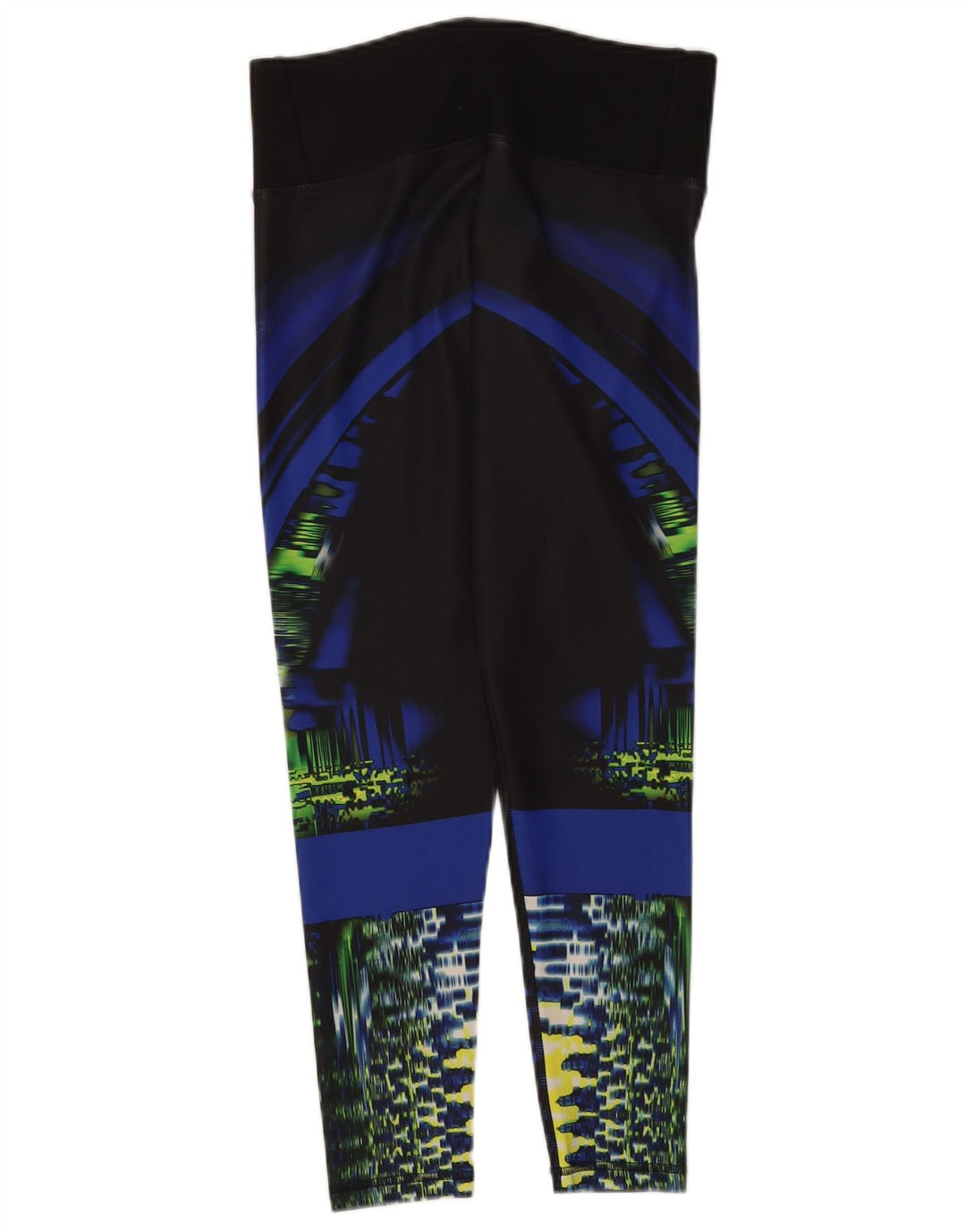 Leggings Adidas Climalite modello astratto da donna UK 8/10 piccolo nero