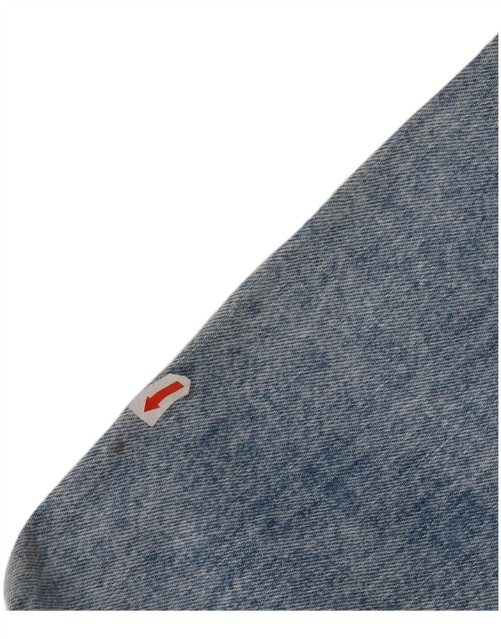 Giacca di jeans vintage da donna UK 12 cotone blu medio