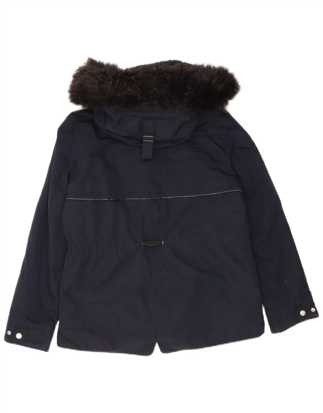 Giacca Parka con cappuccio da donna Zara UK 14 medio blu navy