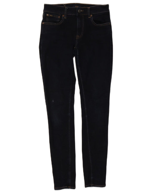 Polo Ralph Lauren Jeans Tompkins Super Skinny da donna W27 L28 Blu Navy