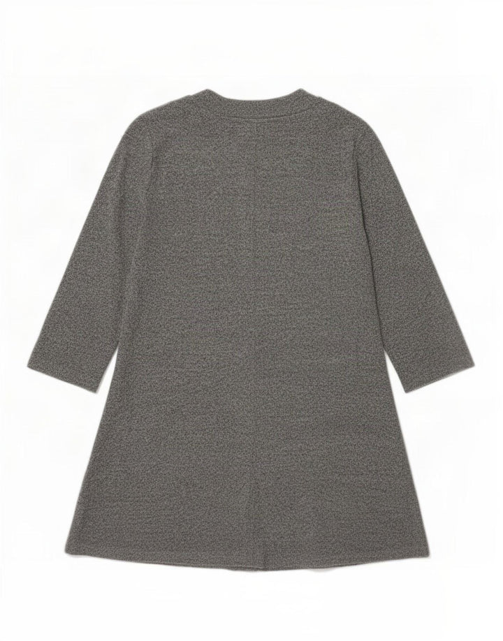 Abito a trapezio con maniche a 3/4 da donna Marks & Spencer UK 12 Poliestere grigio medio