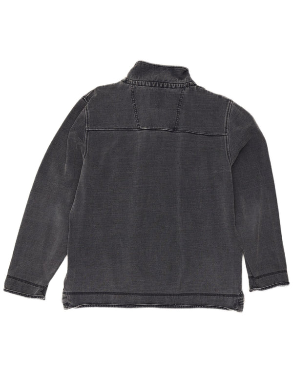 Crew Clothing Felpa con collo con zip da uomo Maglione XL Cotone blu navy