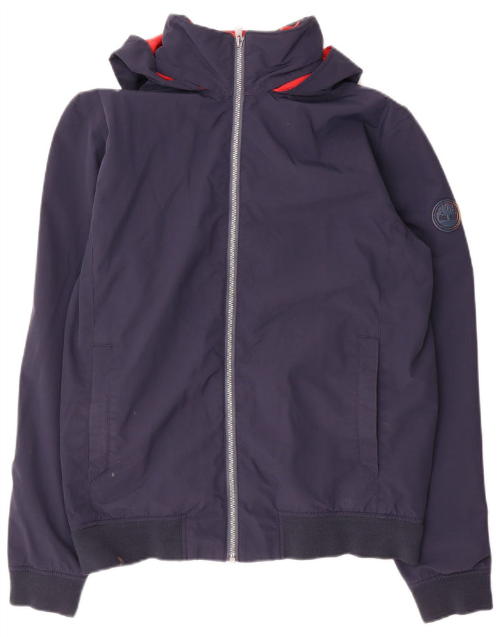 Giacca bomber con cappuccio da uomo Timberland UK 38 medio blu navy