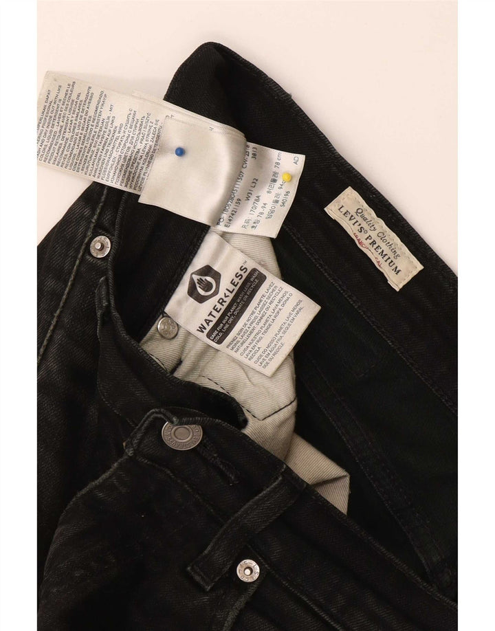 Jeans slim da uomo Levi's W31 L29 cotone nero