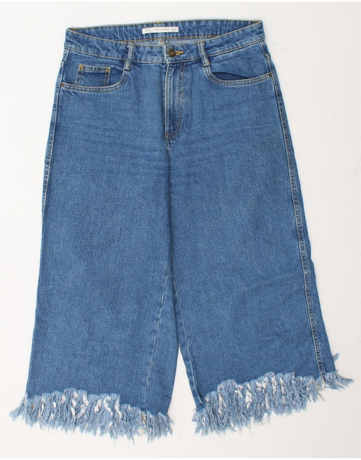 ZARA Womens Capri Jeans EU 38 Small W28 L22 Blue Vintage Zara and Second-Hand Zara from Messina Hembry 