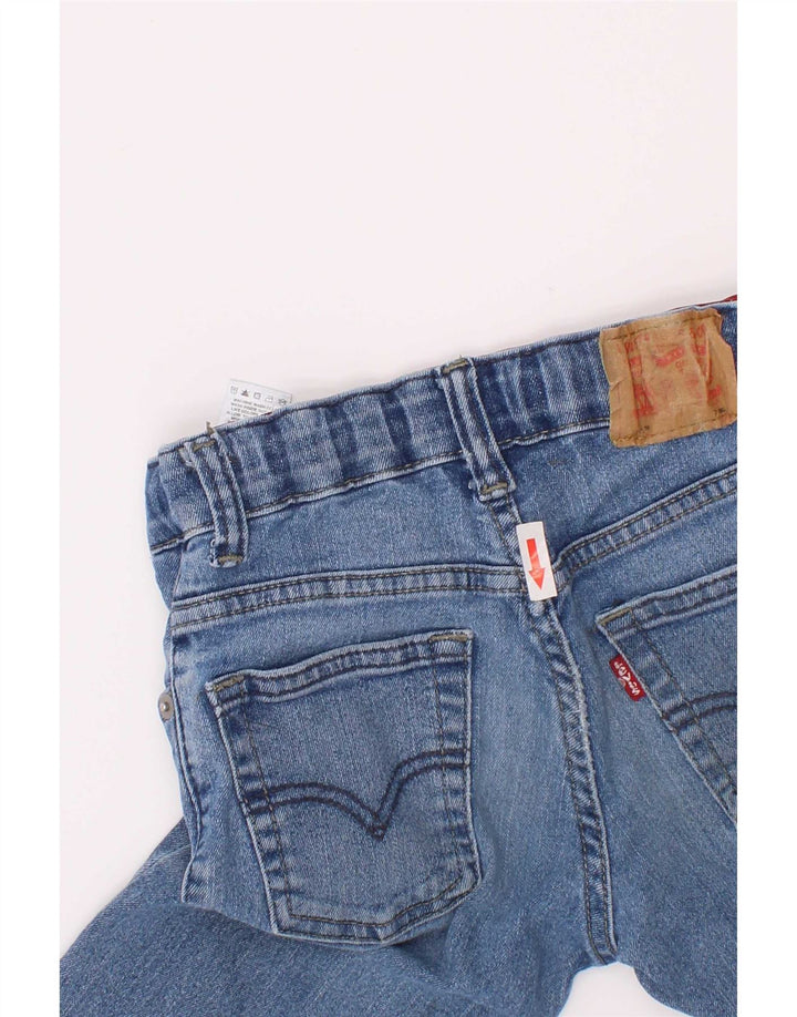 Jeans dritti invecchiati Levi's per ragazzi 6-7 anni W22 L21 cotone blu
