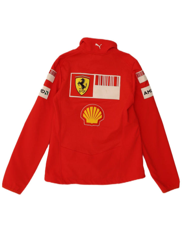 Giacca da tuta grafica Puma da uomo Ferrari piccola rossa in poliestere