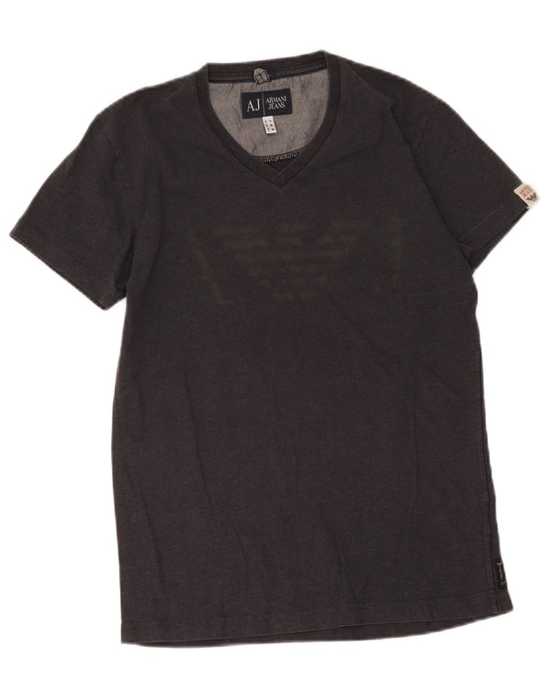 T-shirt grafica da donna Armani Jeans Top UK 6 XS Grigia