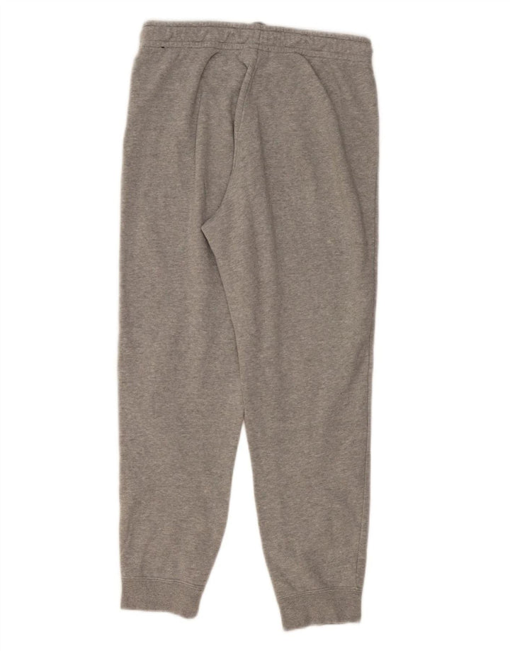 NIKE Womens Tracksuit Trousers Joggers UK 12 Medium  Grey Cotton