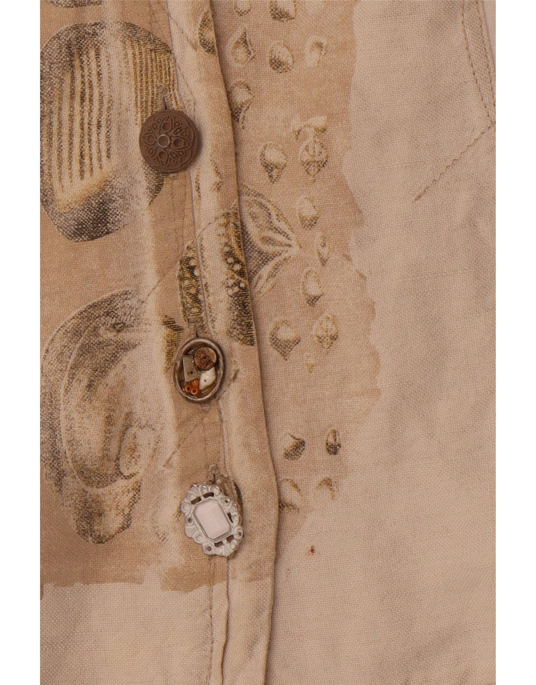 ELISA CAVALETTI Giacca blazer da donna con maniche a 3/4 UK 14 Large Beige