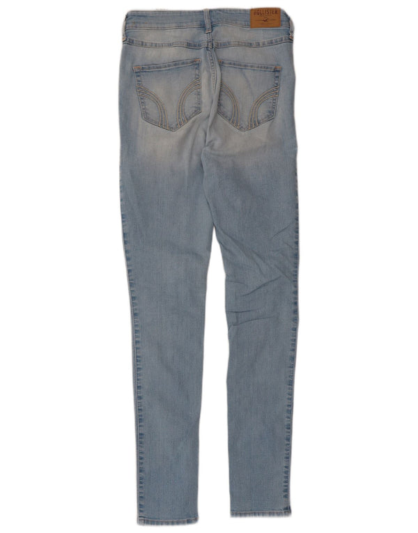 Jeans skinny Hollister da donna US 3 XS W26 L31 cotone blu