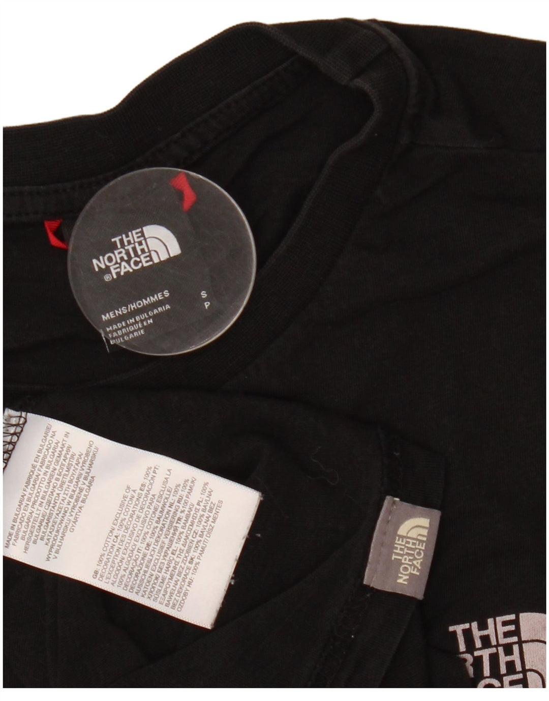 THE NORTH FACE T-shirt da uomo Top piccola in cotone nero