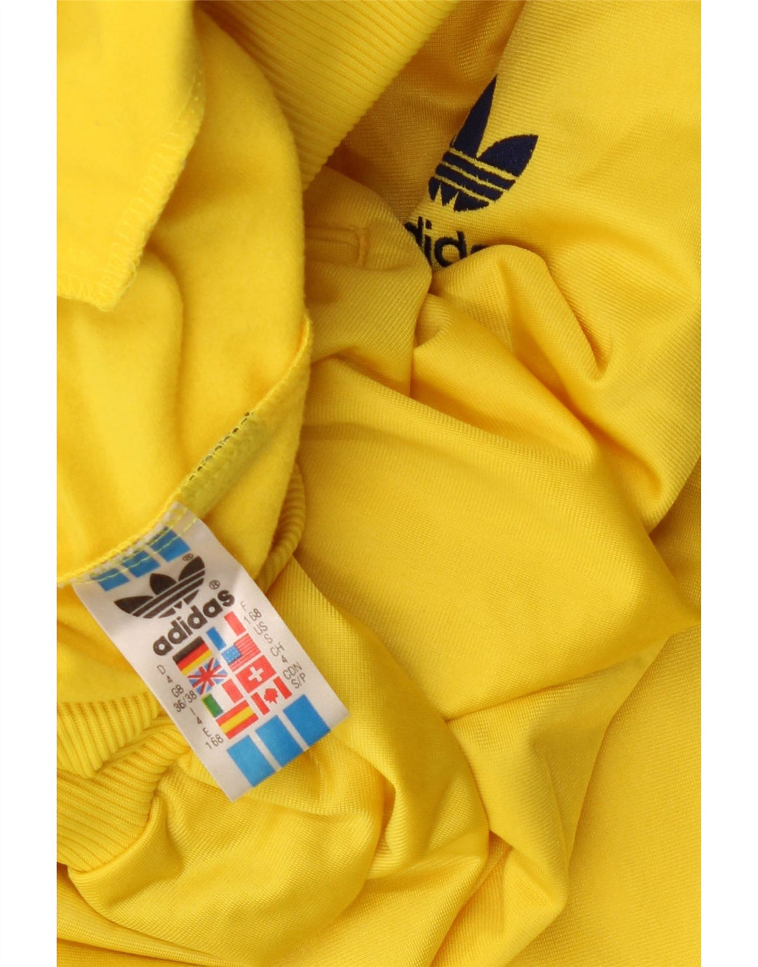 Giacca da tuta da uomo Adidas UK 36/38 Small Giallo Poliestere