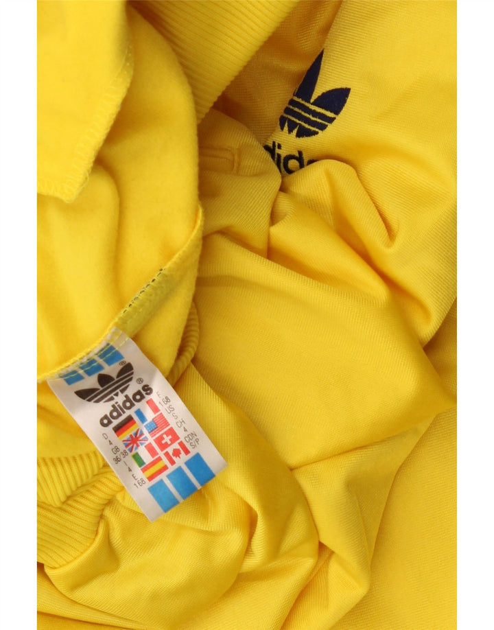 Giacca da tuta da uomo Adidas UK 36/38 Small Giallo Poliestere