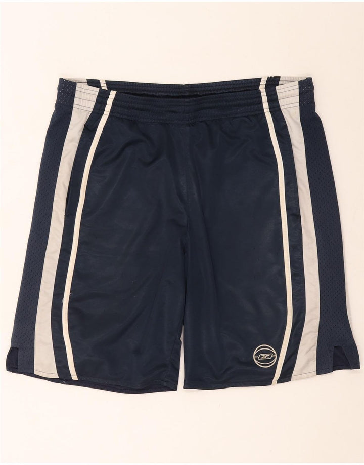Pantaloncini sportivi REEBOK da uomo XL blu navy color block