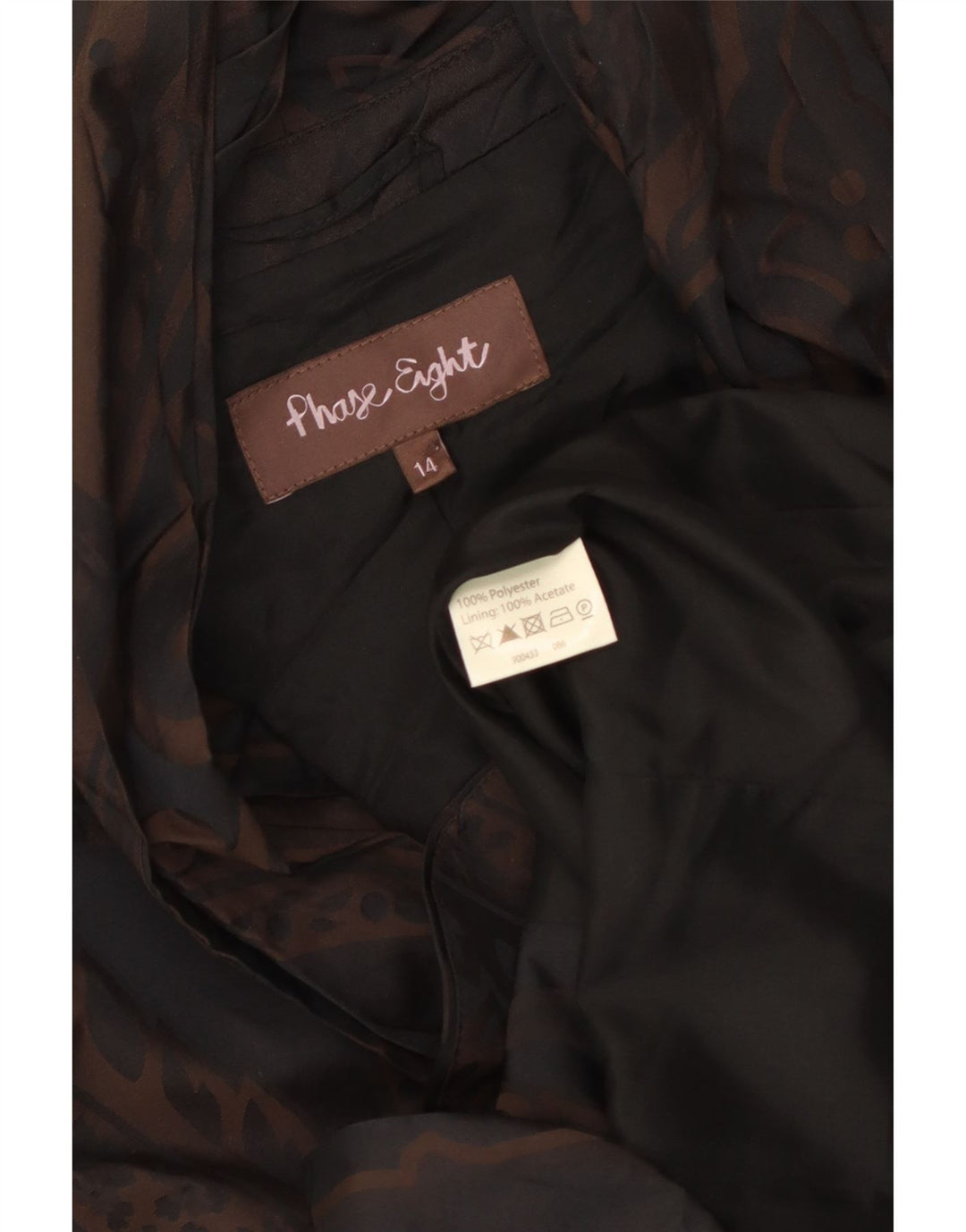 Giacca blazer da donna con maniche a 3/4 Phase Eight UK 14 Paisley marrone medio