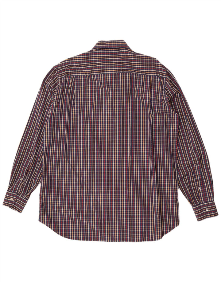 Camicia da uomo Paul & Shark taglia 42 grande motivo a quadri multicolore