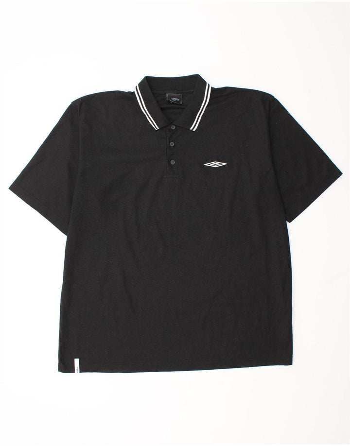 Polo da uomo Umbro 2XL poliestere nero