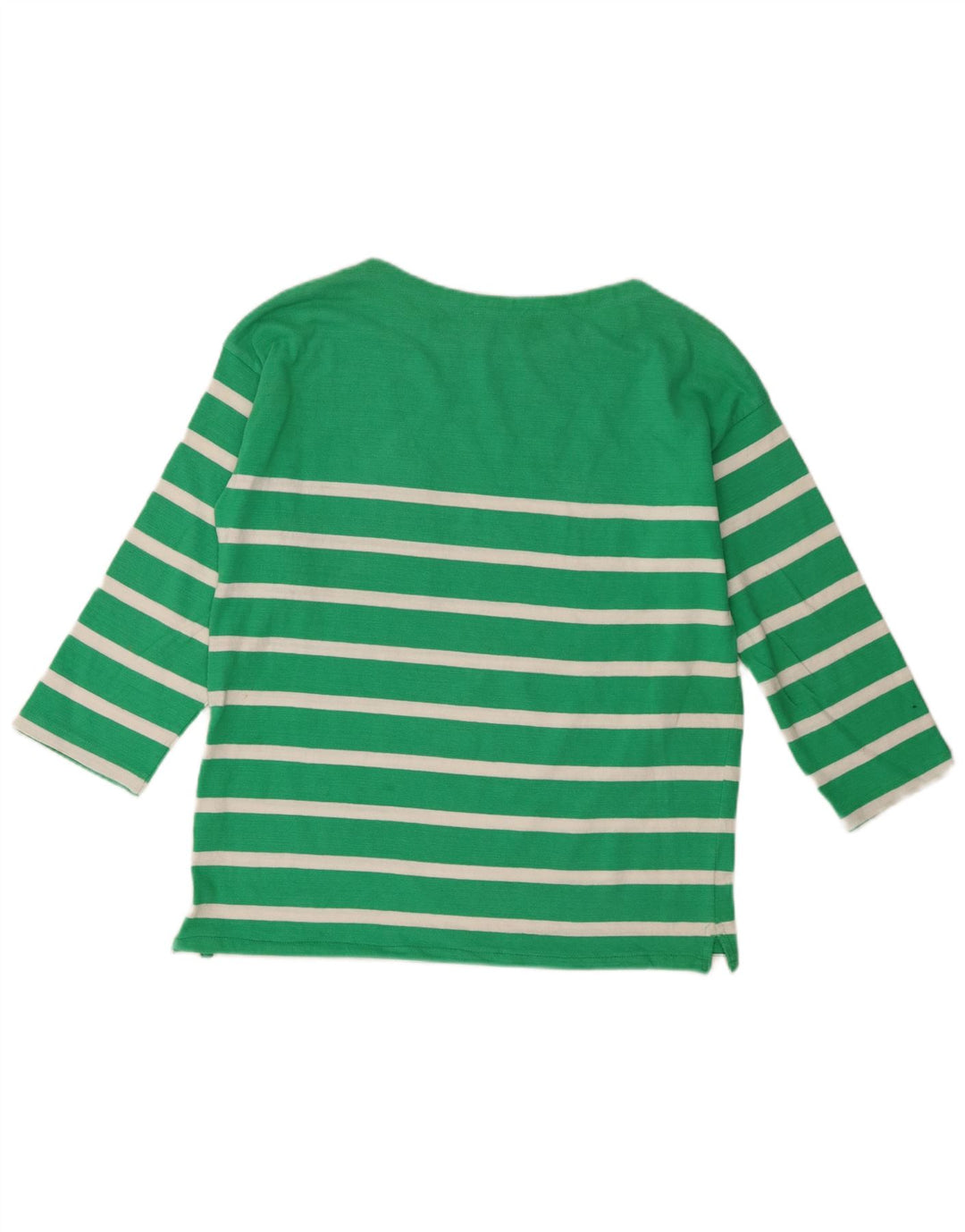 Marks & Spencer Top oversize da donna manica 3/4 UK 8 piccolo verde a righe