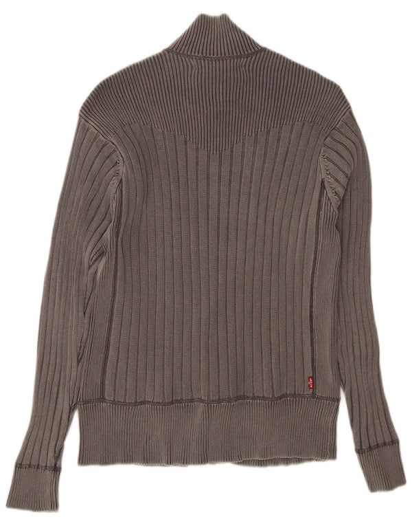 Maglione cardigan da uomo LEVI'S in cotone grigio medio