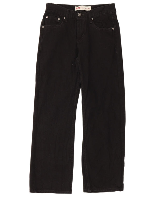 Jeans dritti Levi's Girls 550 vestibilità rilassata 13-14 anni W27 L27 neri