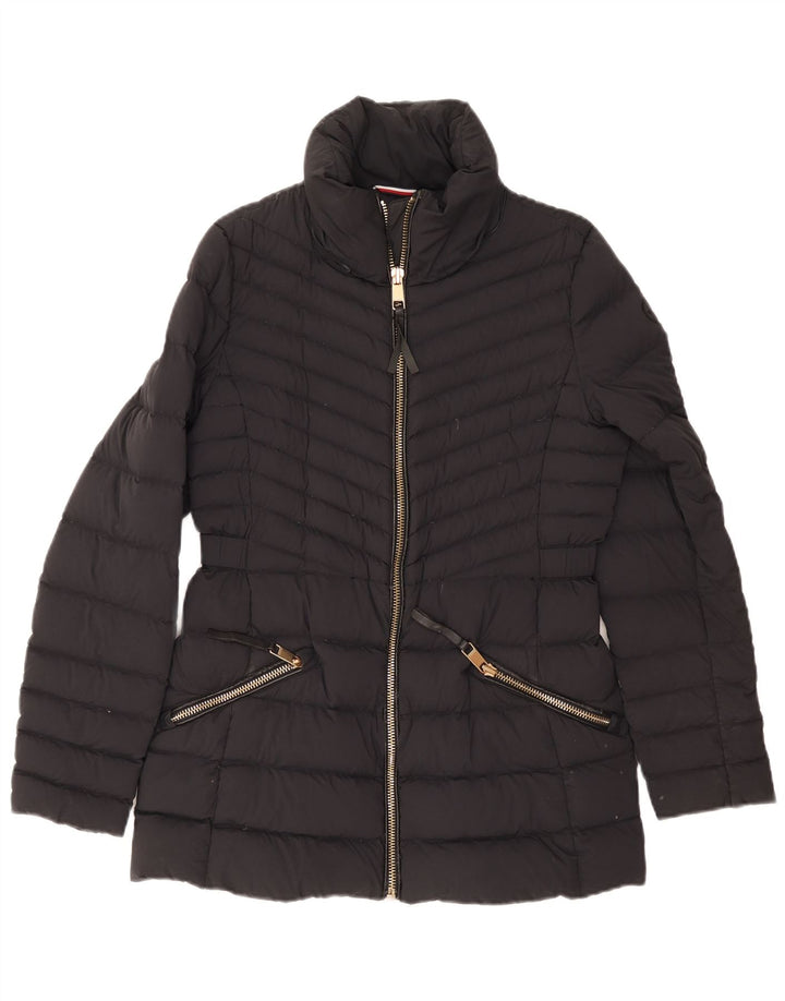 Giacca imbottita da donna Tommy Hilfiger UK 12 media blu navy in poliammide