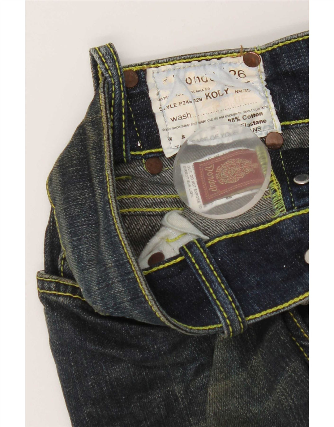 Jeans slim da donna Dondup W30 L30 cotone blu navy