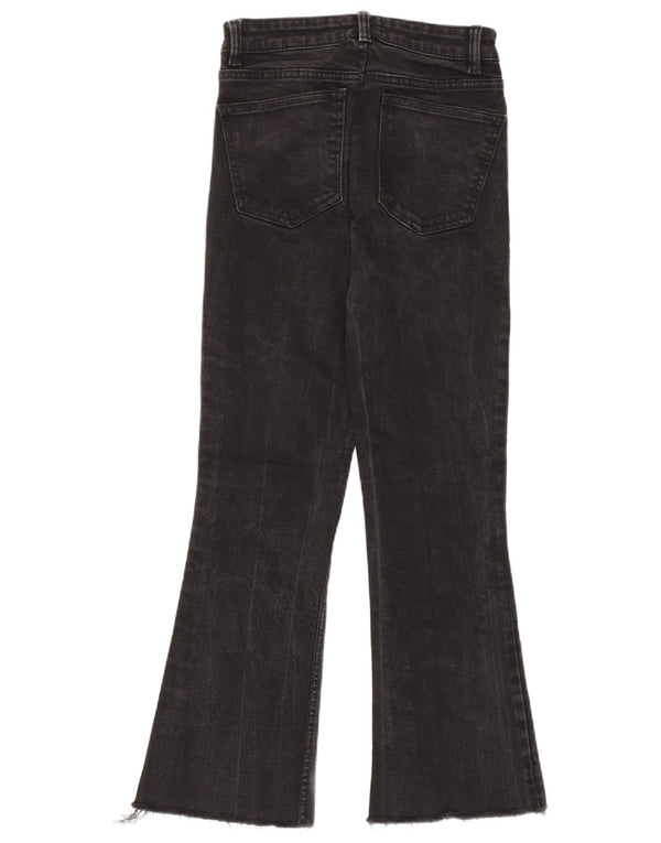 Jeans svasati da donna Zara EU 36 XS W26 L26 cotone nero