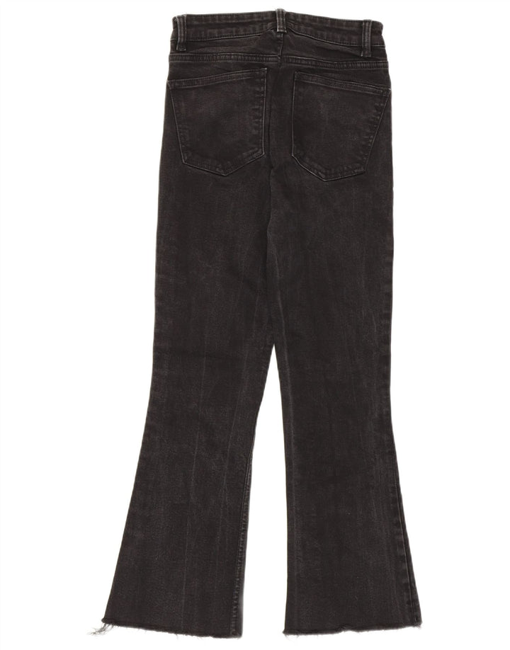 Jeans svasati da donna Zara EU 36 XS W26 L26 cotone nero