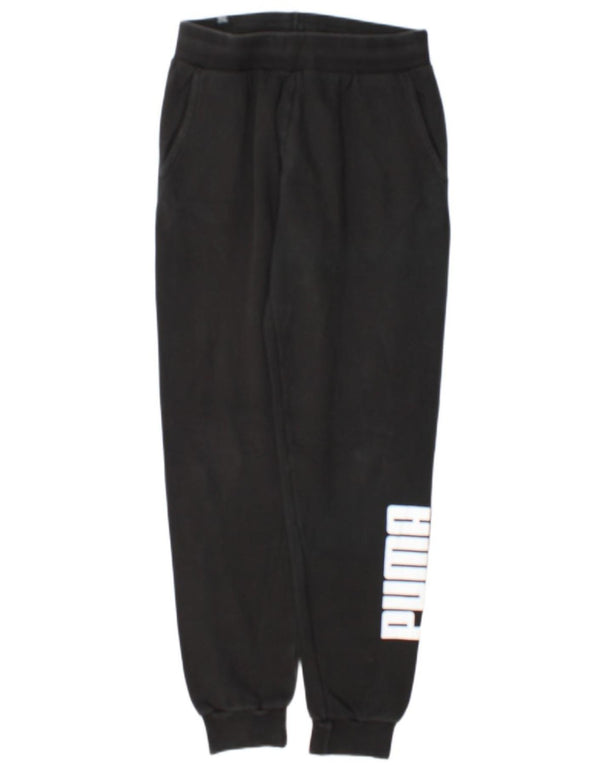 Pantaloni da tuta grafica da uomo Puma Joggers piccoli in cotone nero