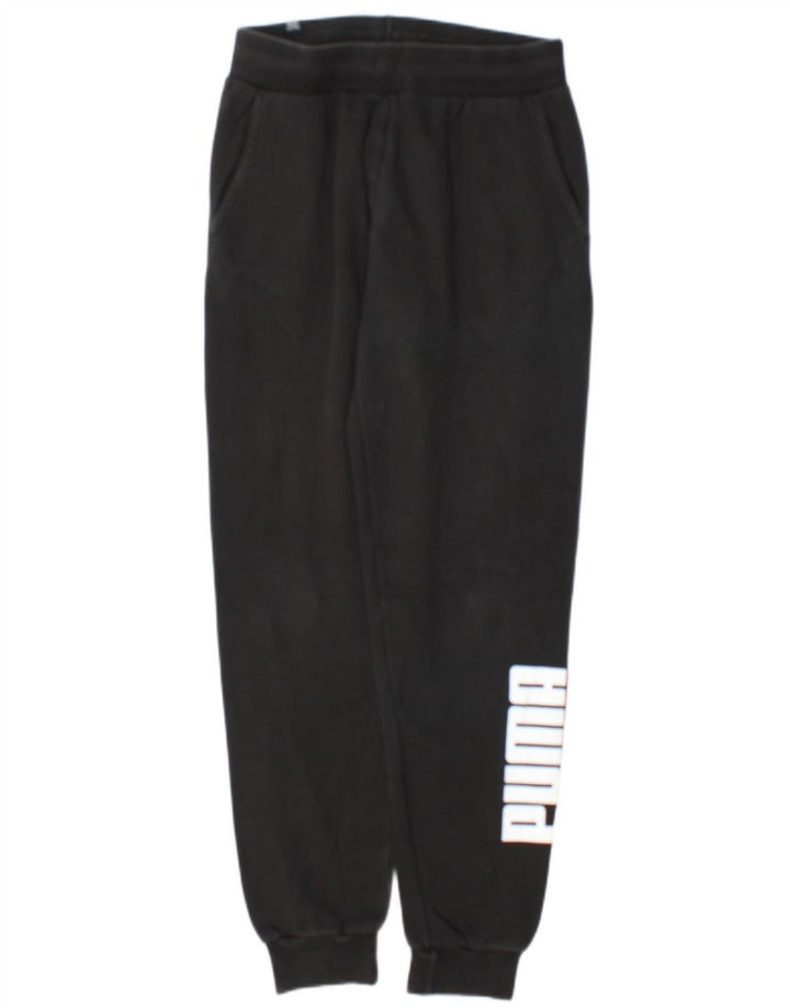 Pantaloni da tuta grafica da uomo Puma Joggers piccoli in cotone nero