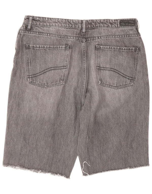 Pantaloncini di jeans Jean Mom da donna Fat Face UK 14 Large W32 Cotone grigio