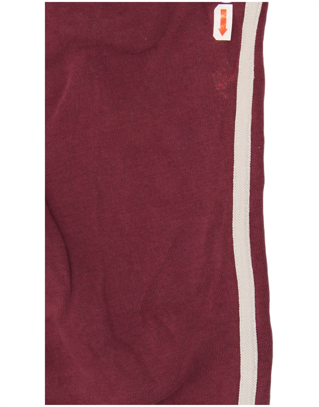 ADIDAS Mens Tracksuit Trousers Joggers Medium Burgundy Cotton