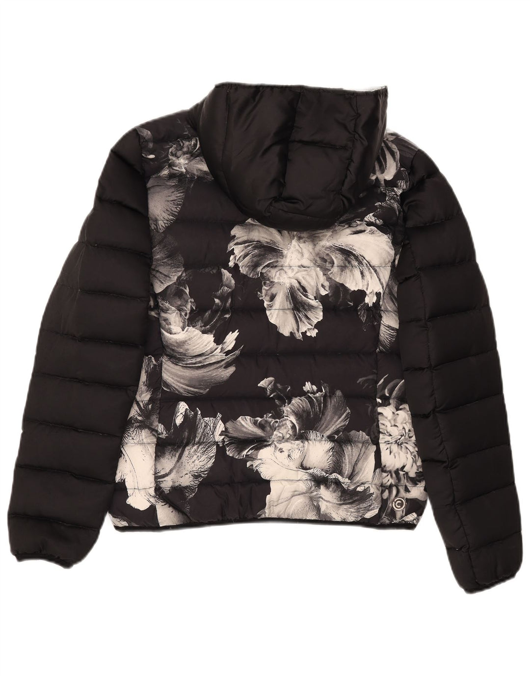 Giacca imbottita con cappuccio grafica da donna Colmar IT 44 Medium Black Floral