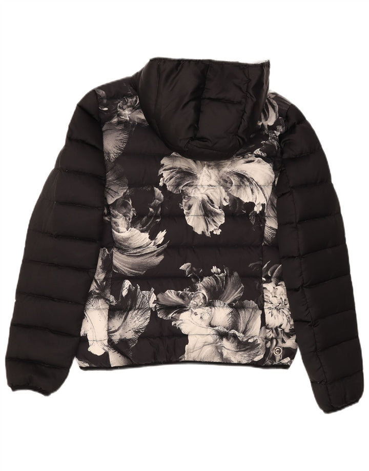 Giacca imbottita con cappuccio grafica da donna Colmar IT 44 Medium Black Floral