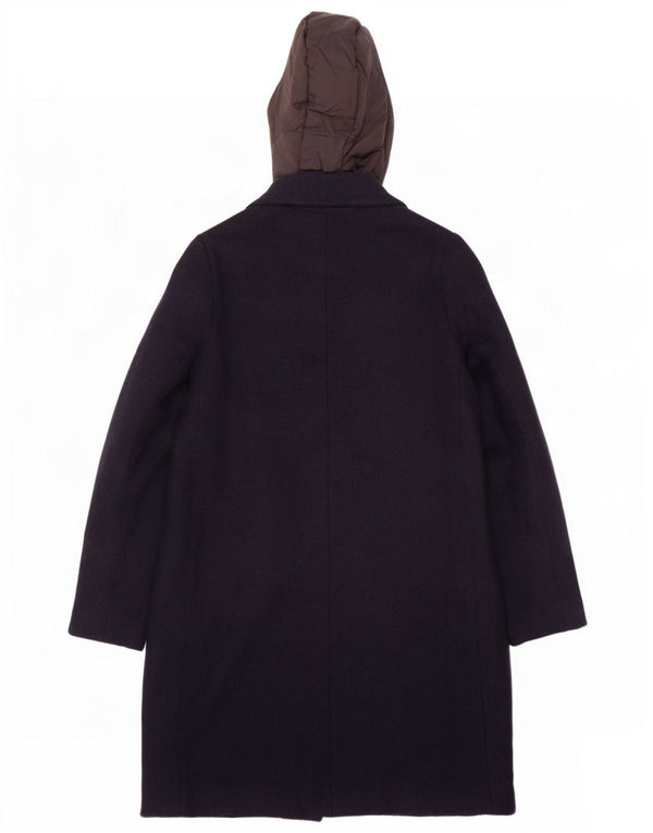 Soprabito con cappuccio da donna Superdry UK 10 Small Lana blu navy