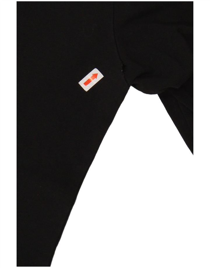 Top ADIDAS da donna a manica lunga UK 12 medio cotone nero