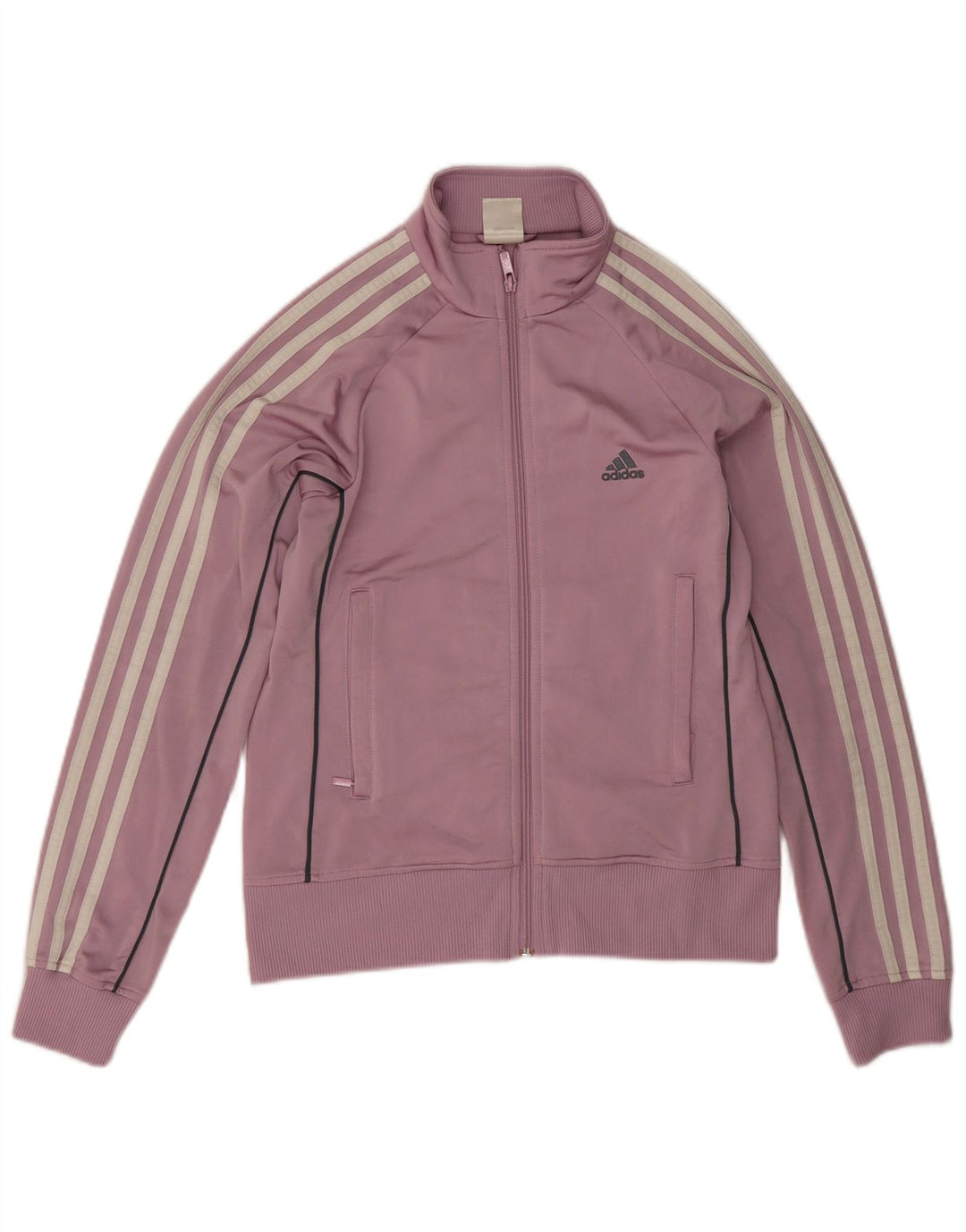 Giacca da tuta da donna Adidas UK 12 poliestere viola medio